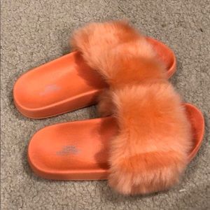 Urban outfitters fluffy slippers